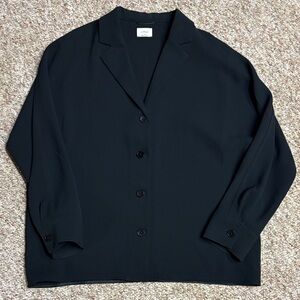 Aritzia Wilfred Freeform Shirt Black size small